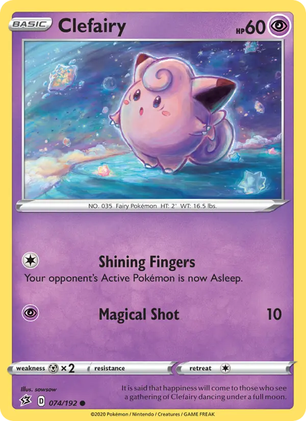 Clefairy 74 Rebel Clash Pokesingles