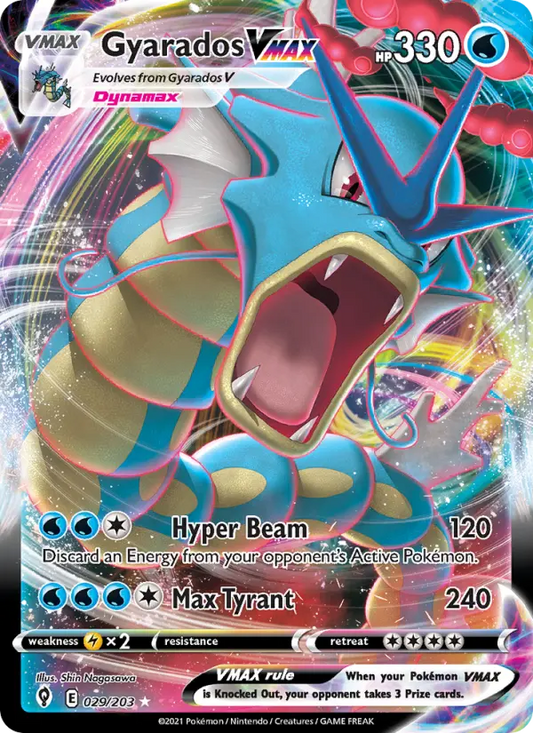 Gyarados VMAX 29 Evolving Skies Pokesingles