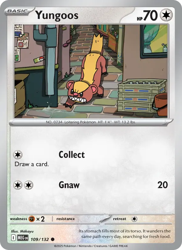 Yungoos 109 Mega Evolution Pokesingles
