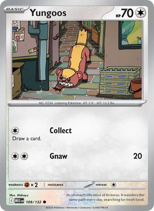 Yungoos 109 Mega Evolution Pokesingles