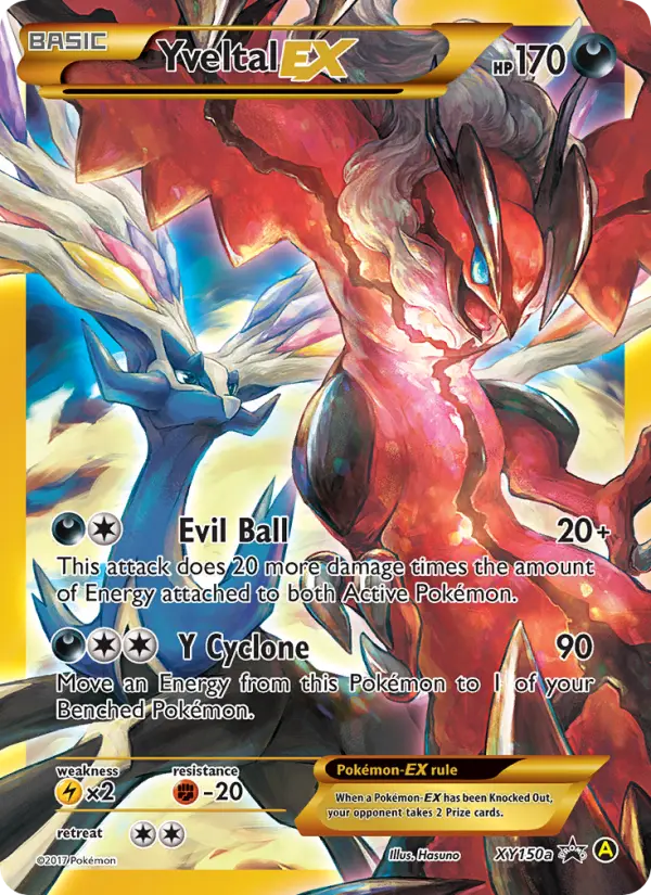 Yveltal-EX XY150a XY Black Star Promos Pokesingles