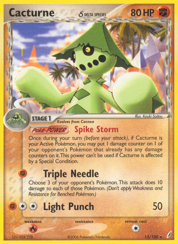 Cacturne δ 15 Crystal Guardians Pokesingles