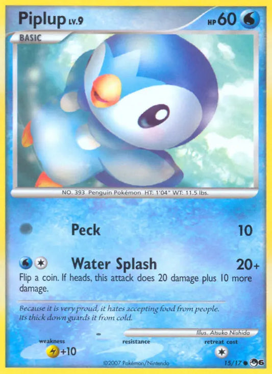 Piplup 15 POP Series 6 Pokesingles