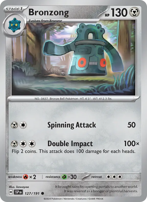 Bronzong 127 Surging Sparks Pokesingles