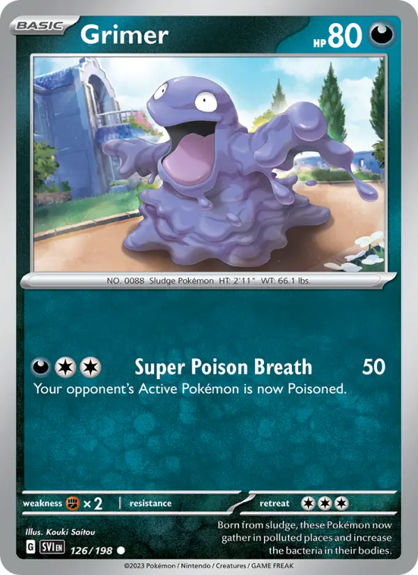 Grimer 126 Scarlet & Violet Pokesingles