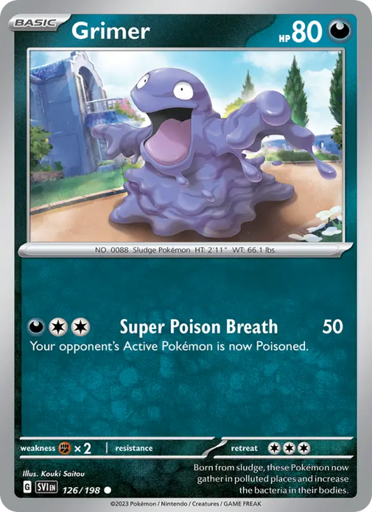 Grimer 126 Scarlet & Violet Pokesingles