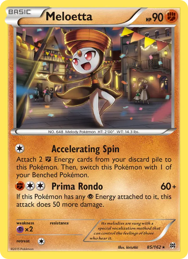 Meloetta 85 BREAKthrough Pokesingles