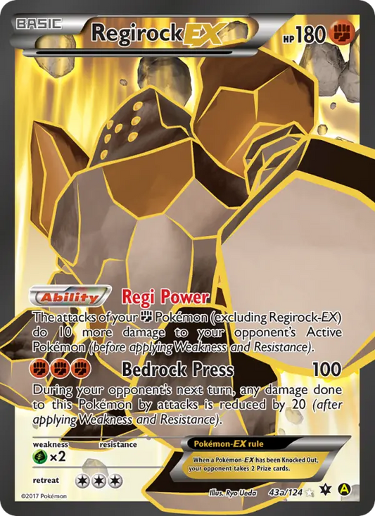 Regirock EX 43 Fates Collide Pokesingles