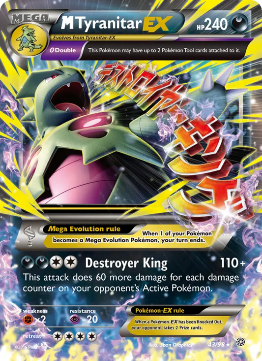M Tyranitar EX 43 Ancient Origins Pokesingles