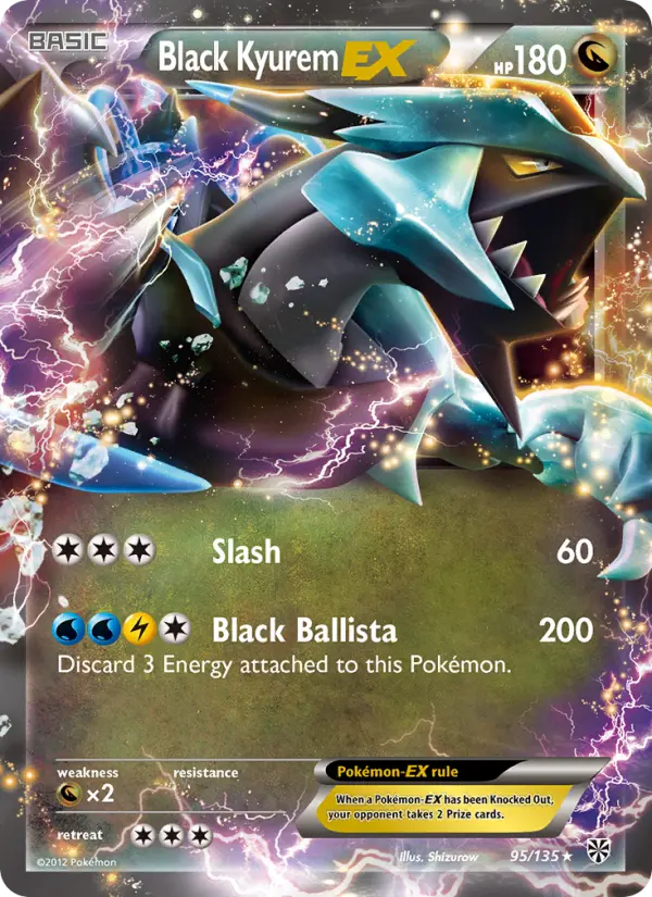 Black Kyurem-EX 95 Plasma Storm Pokesingles