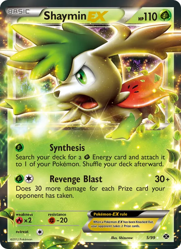 Shaymin-EX 5 Next Destinies Pokesingles