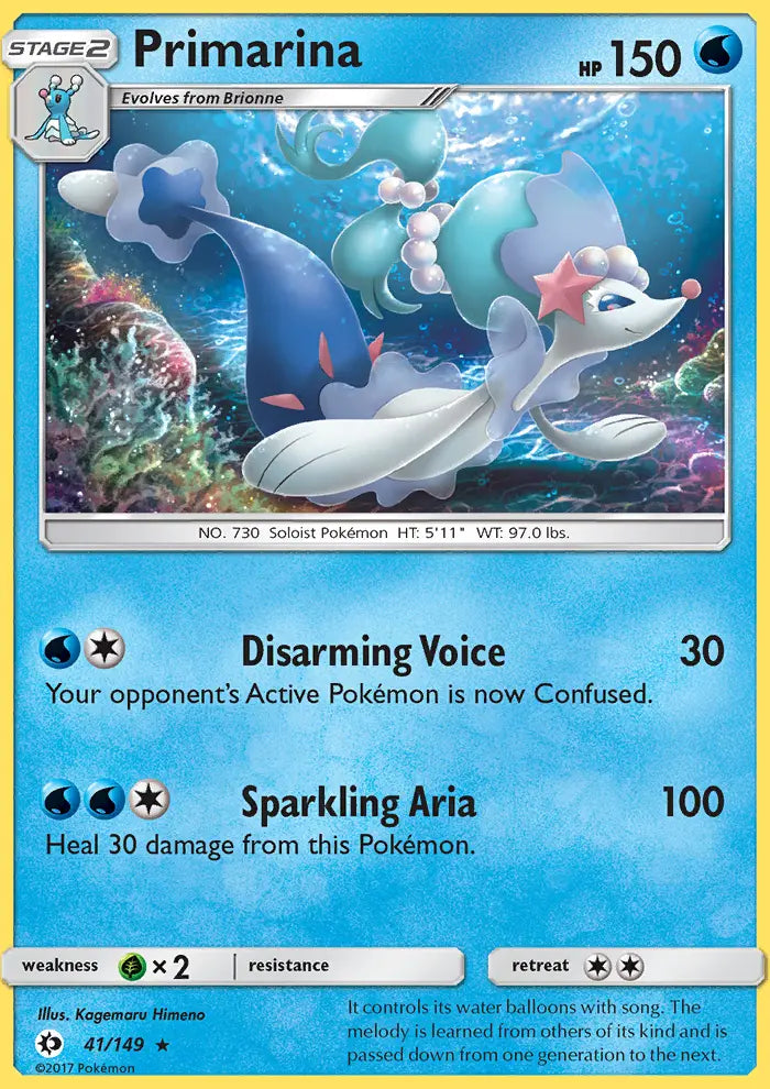 Primarina 41 Sun & Moon Pokesingles