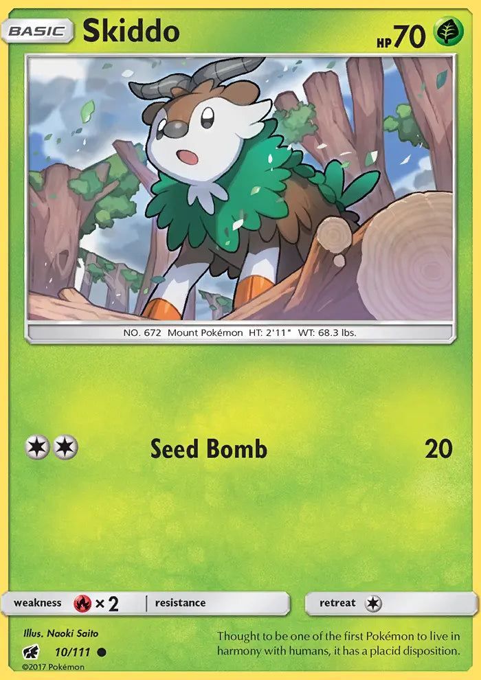 Skiddo 10 Crimson Invasion Pokesingles