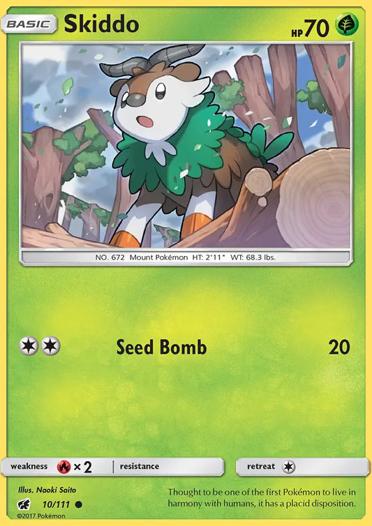 Skiddo 10 Crimson Invasion Pokesingles