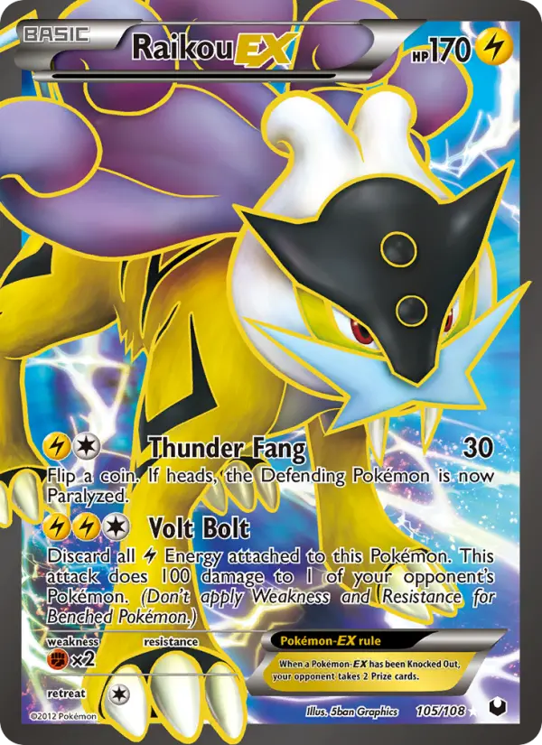 Raikou-EX 105 Dark Explorers Pokesingles