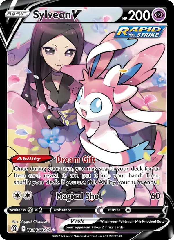Sylveon V TG14 Brilliant Stars Pokesingles