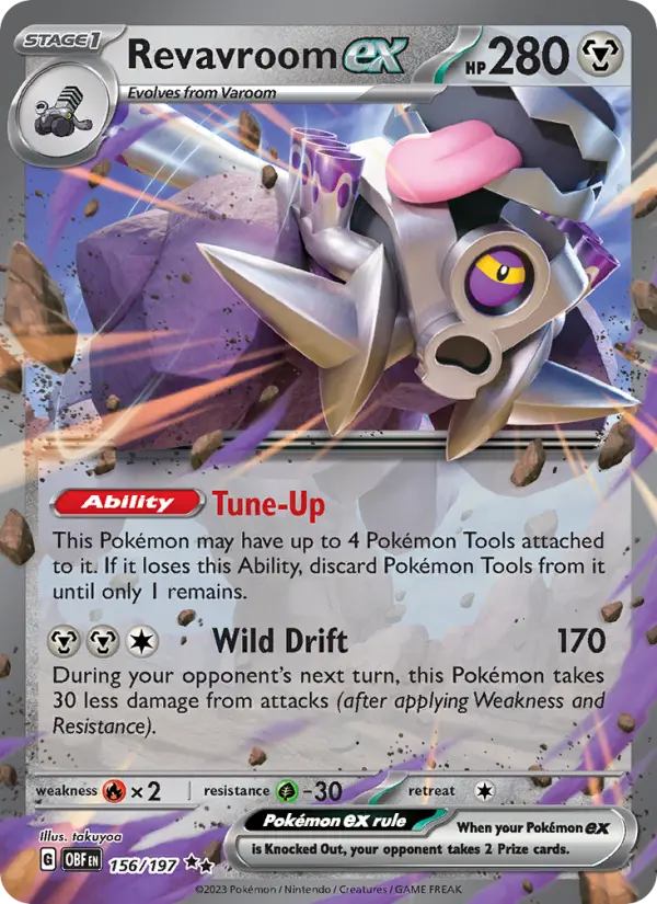 Revavroom ex 156 Obsidian Flames Pokesingles