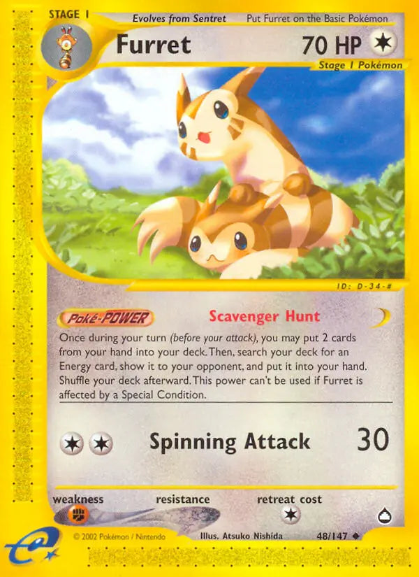Furret 48 Aquapolis Pokesingles