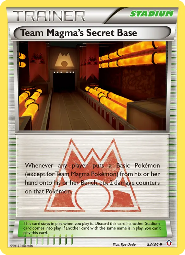 Team Magma's Secret Base 32 Double Crisis Pokesingles