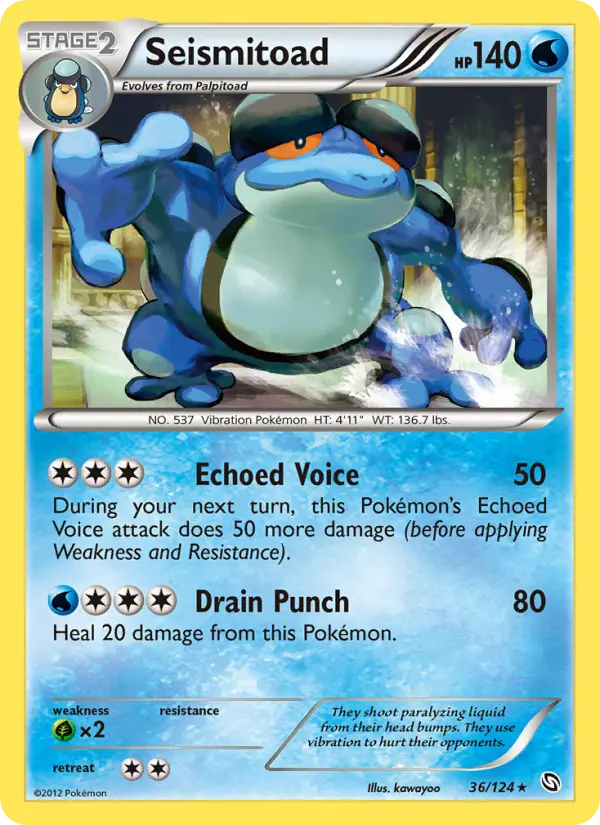 Seismitoad 36 Dragons Exalted Pokesingles