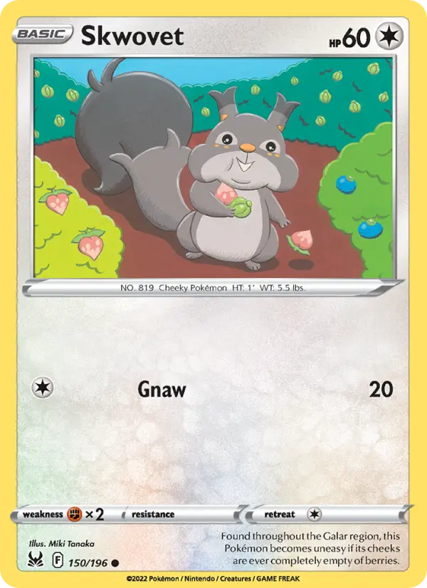 Skwovet 150 Lost Origin Pokesingles