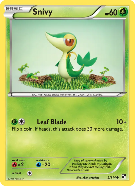 Snivy 2 Black & White Pokesingles
