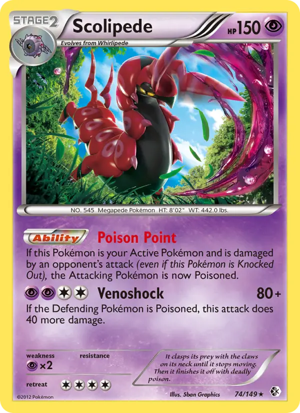 Scolipede 74 Boundaries Crossed Pokesingles