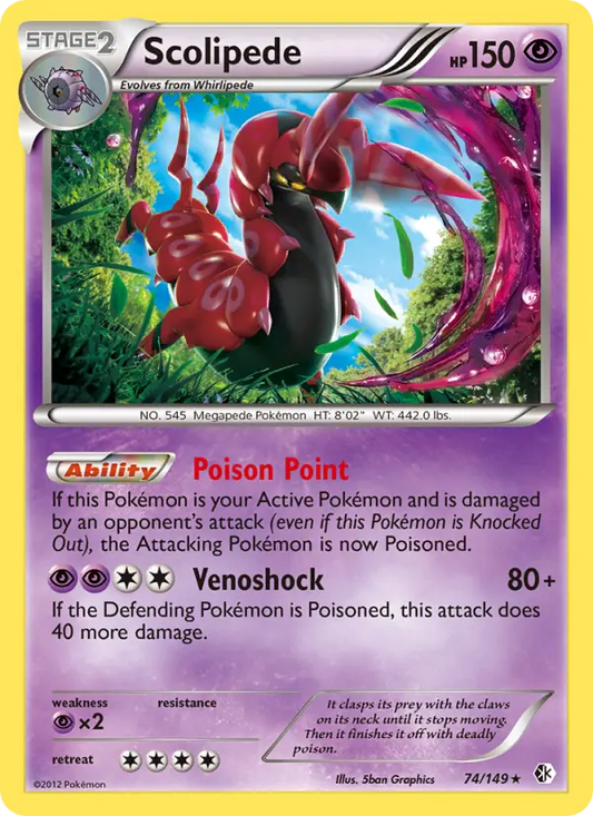 Scolipede 74 Boundaries Crossed Pokesingles