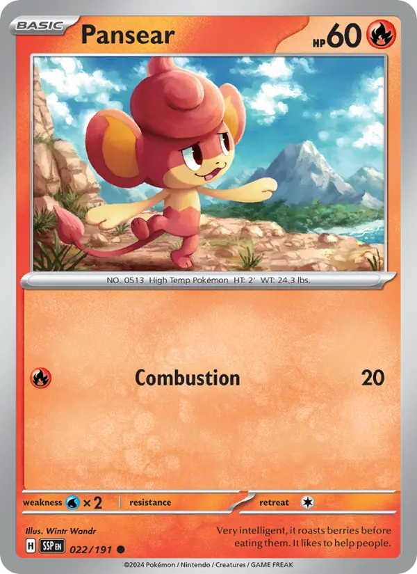 Pansear 22 Surging Sparks Pokesingles