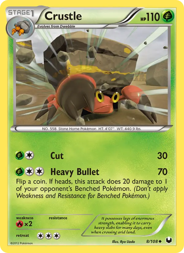 Crustle 8 Dark Explorers Pokesingles