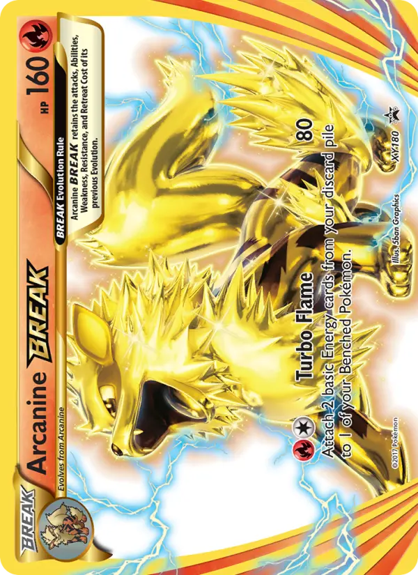 Arcanine BREAK XY180 XY Black Star Promos Pokesingles
