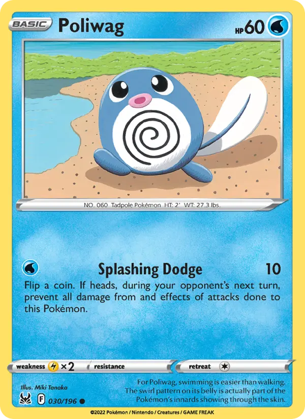 Poliwag 30 Lost Origin Pokesingles