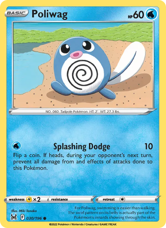Poliwag 30 Lost Origin Pokesingles