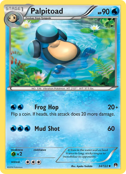 Palpitoad 34 BREAKpoint Pokesingles