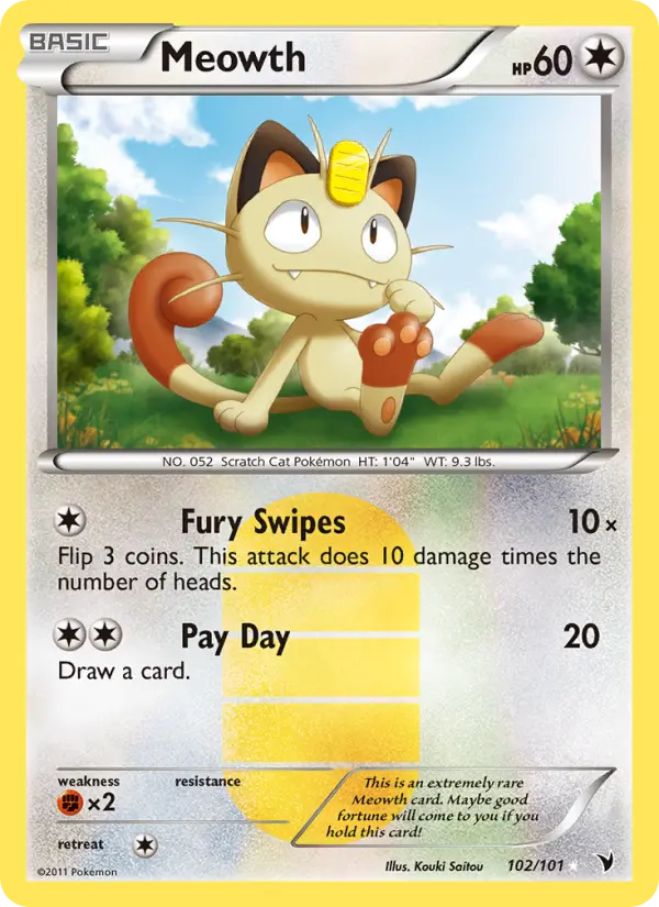Meowth 102 Noble Victories Pokesingles