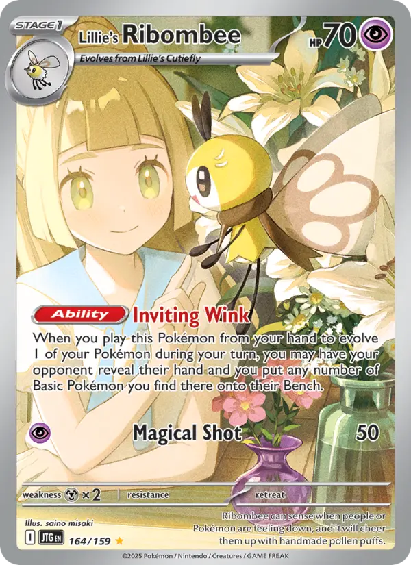 Lillie's Ribombee 164 Journey Together Pokesingles
