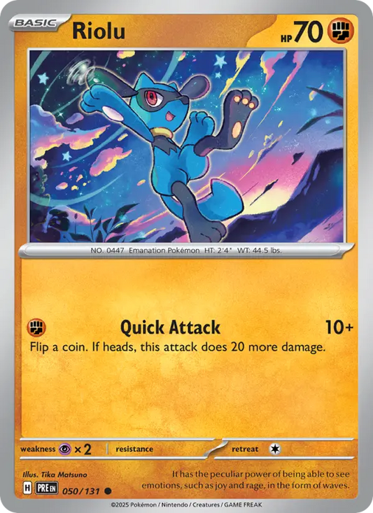 Riolu 50 Prismatic Evolutions Pokesingles