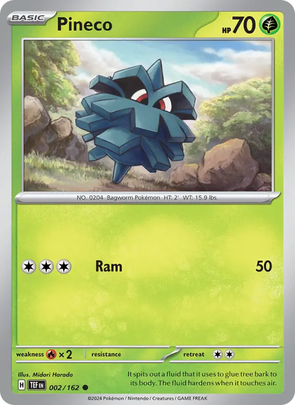 Pineco 2 Temporal Forces Pokesingles