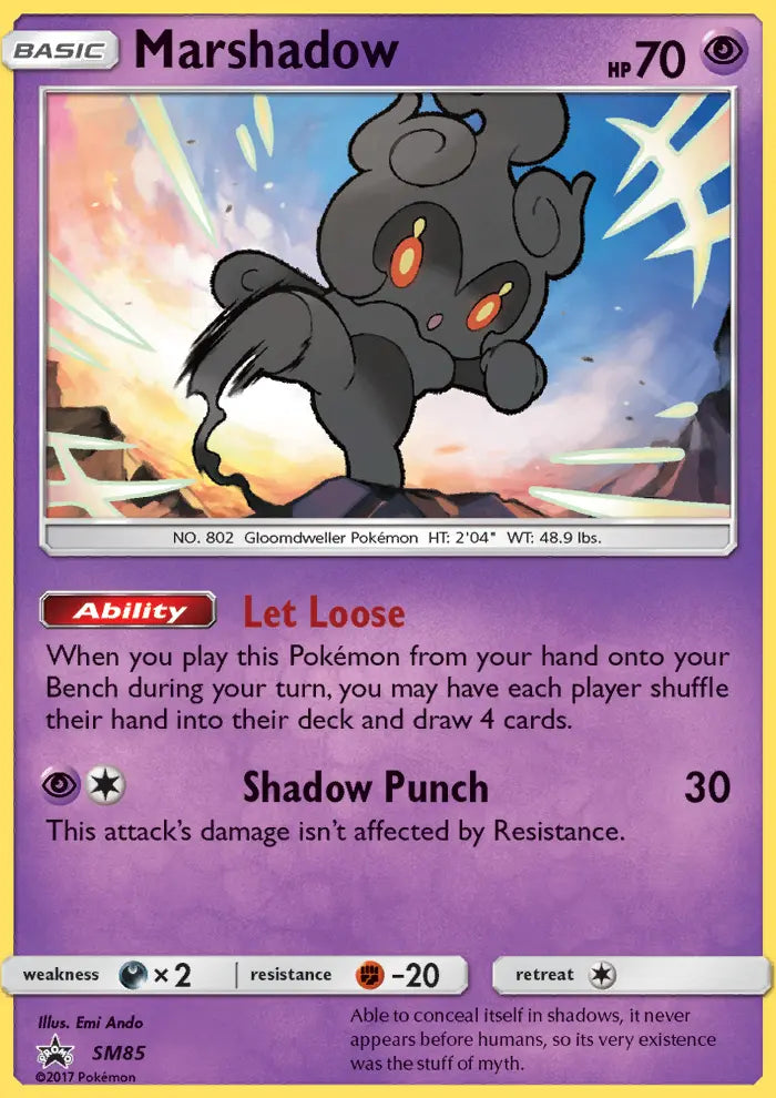 Marshadow SM85 SM Black Star Promos Pokesingles