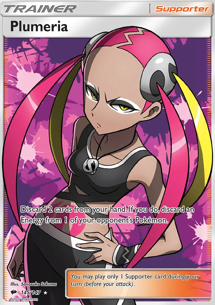 Plumeria 145 Burning Shadows Pokesingles