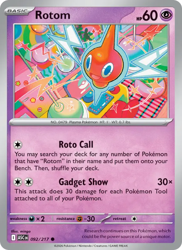 Rotom 92 Ascended Heroes Pokesingles