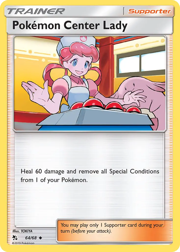 Pokémon Center Lady 64 Hidden Fates Pokesingles