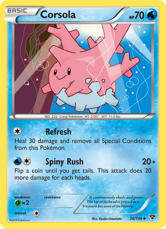 Corsola 36 XY Pokesingles