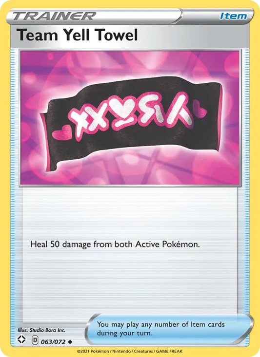 Team Yell Towel 63 Shining Fates Pokesingles
