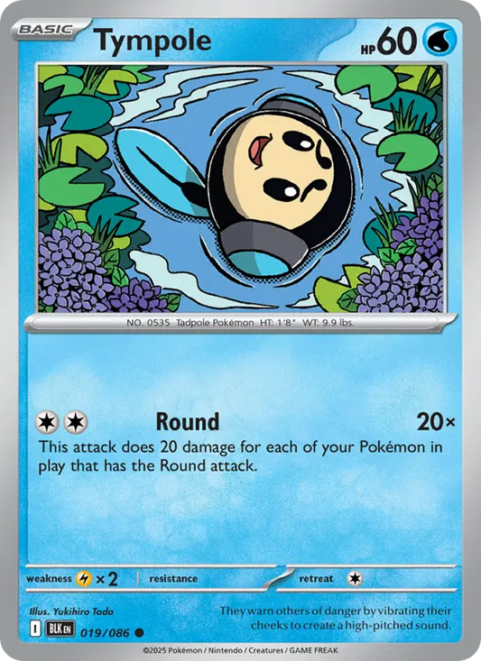 Tympole 19 Black Bolt Pokesingles