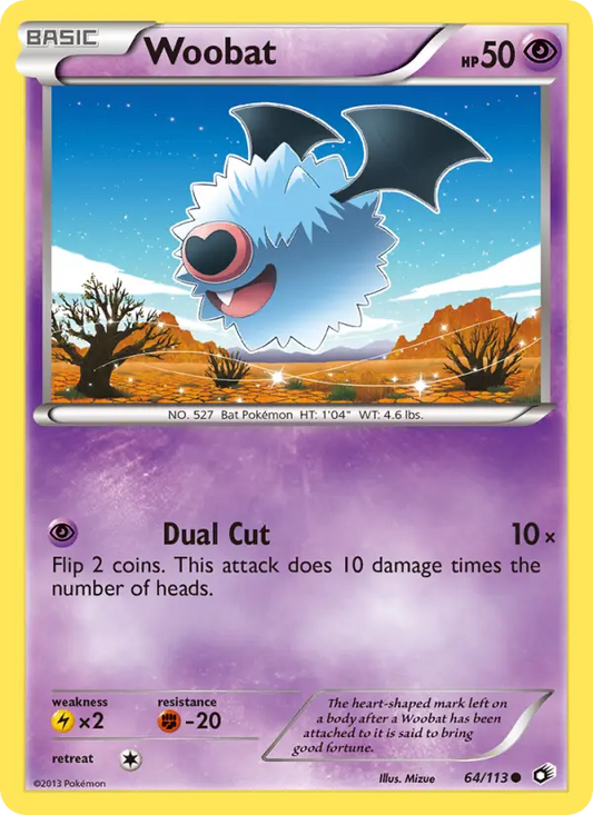 Woobat 64 Legendary Treasures Pokesingles