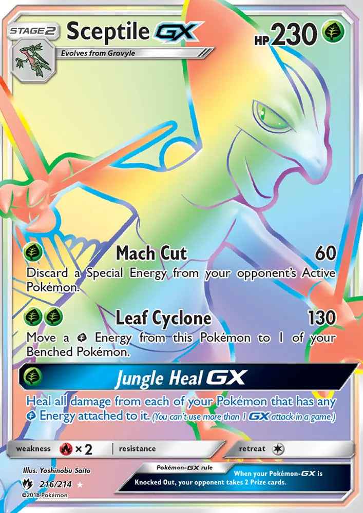 Sceptile GX 216 Lost Thunder Pokesingles