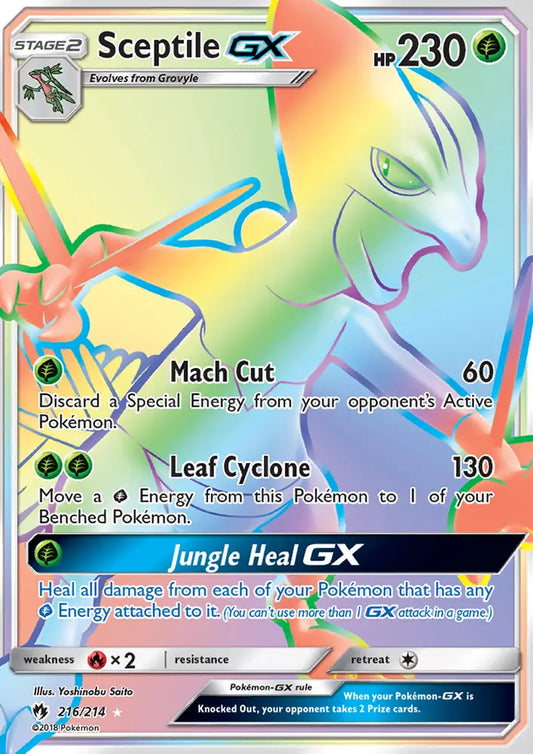 Sceptile GX 216 Lost Thunder Pokesingles