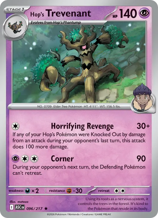 Hop's Trevenant 96 Ascended Heroes Pokesingles