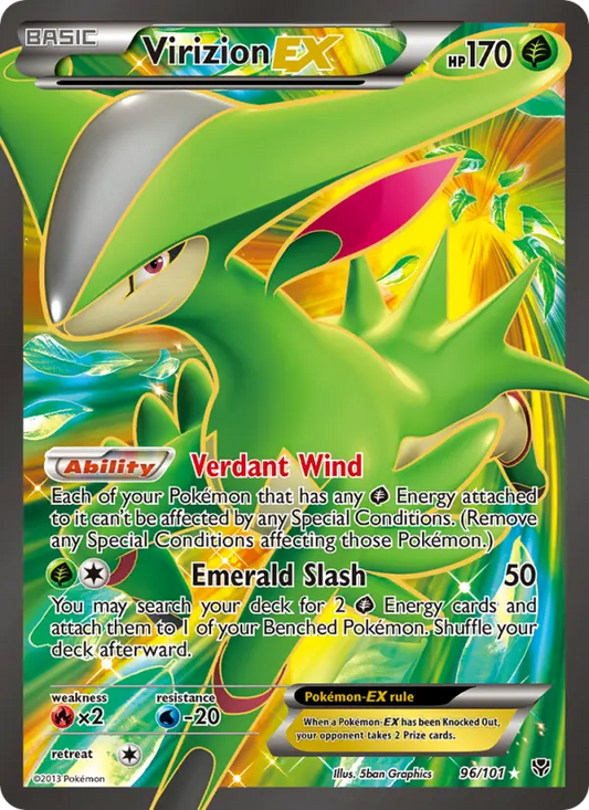Virizion-EX 96 Plasma Blast Pokesingles